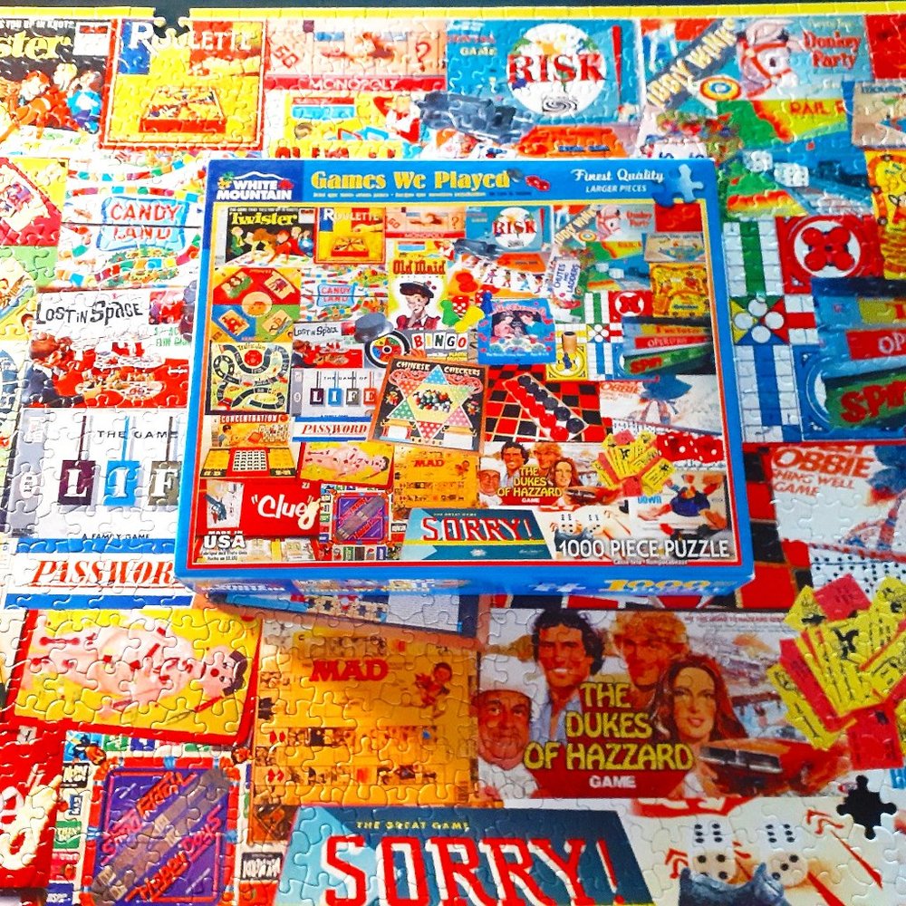 White Mountain Jigsaw Puzzle Games We Played 1000 Pieces Missing